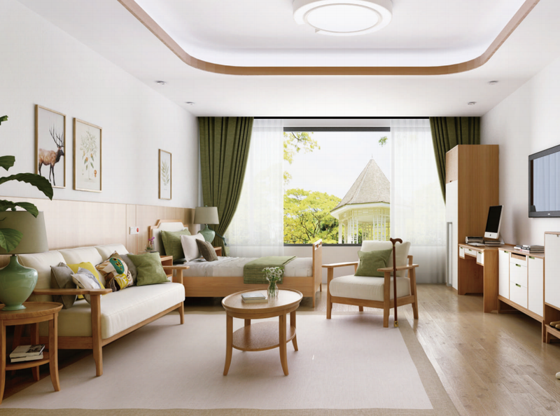 How can medical and nursing furniture improve the safety and comfort of the elderly’s living space?